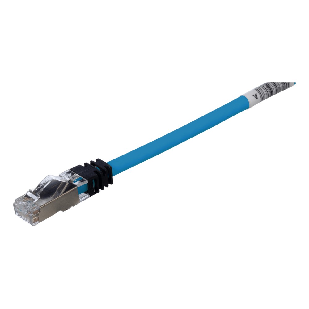 Patch Cord Cat6A, Blindado S/FTP, CM/LS0H, 0.5 Metros, Color Azul