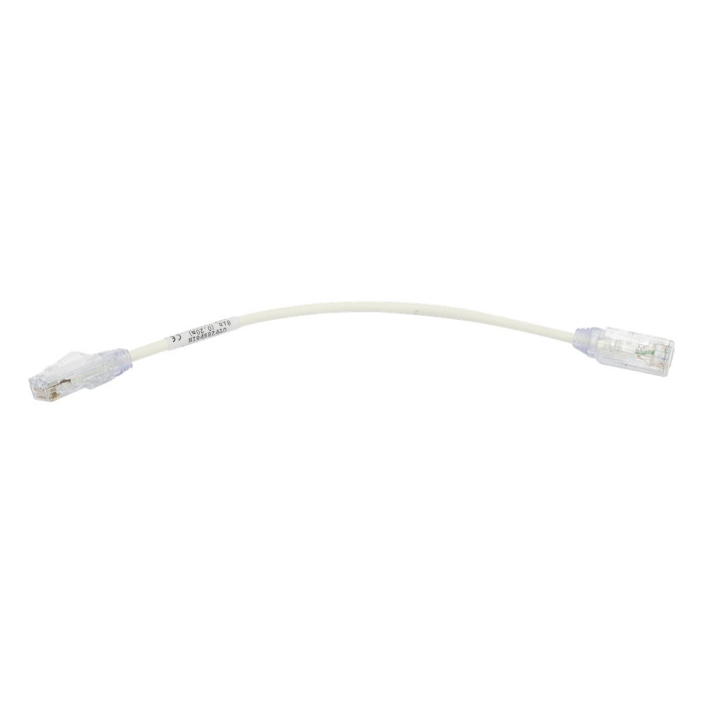 Cable de Parcheo TX6, UTP Cat6, Diámetro Reducido (28AWG), Color Blanc