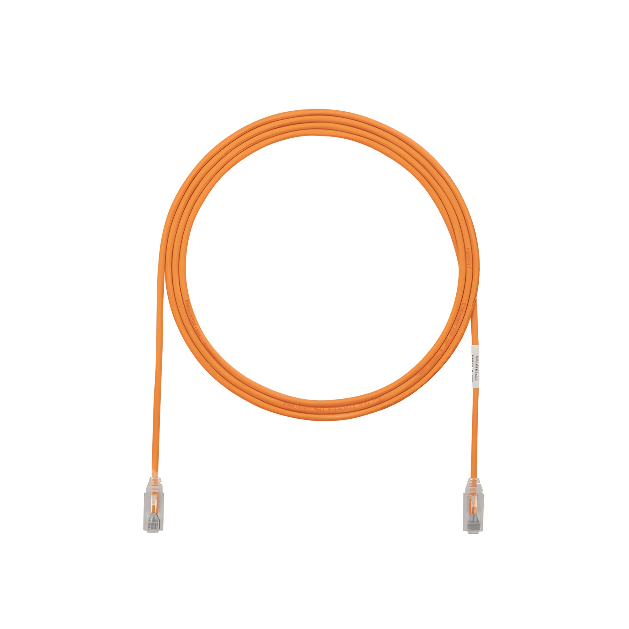 Cable de Parcheo TX6, UTP Cat6, Diámetro Reducido (28AWG), Color Naran