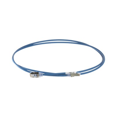 Patch Cord Cat6A, Diametro Reducido 28 AWG, Blindado S/FTP, CM/LS0H, 1