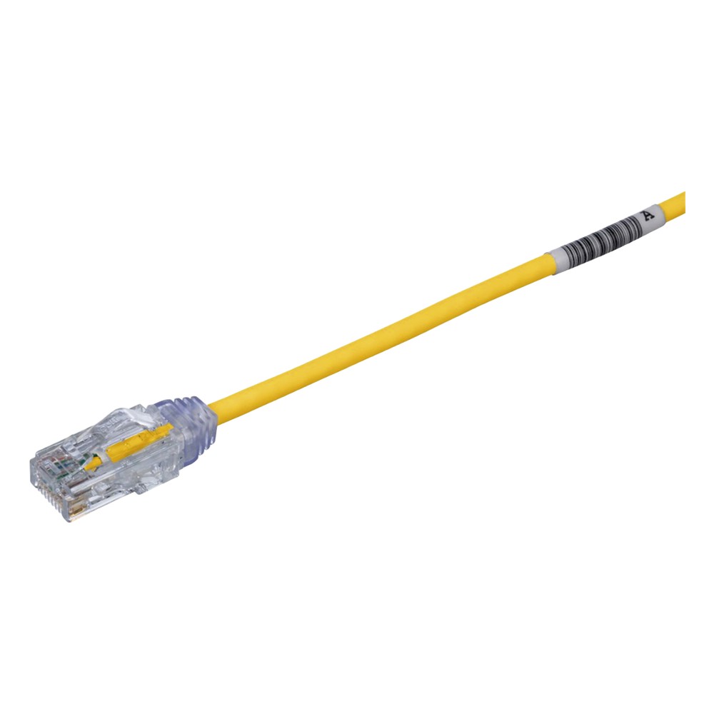 Cable de Parcheo TX6, UTP Cat6, Diámetro Reducido (28AWG), Color Amari