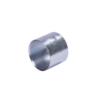 Cople 3/4" (19mm) con rosca galvanizado etiqueta amarilla
