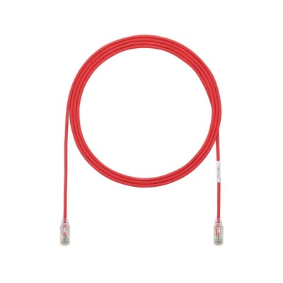 Cable de Parcheo TX6, UTP Cat6, Diámetro Reducido (28AWG), Color Rojo,