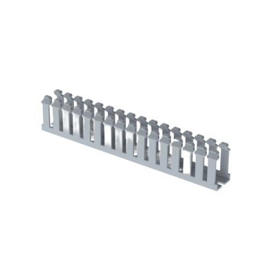 Canaleta Ranurada de PVC sinTapa, Tipo F, 23.6 mm de Ancho, 39.9 mm de