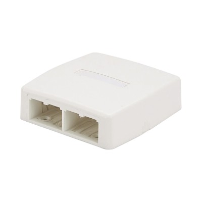 Caja de Montaje en Superficie, Para 4 Módulos Mini-Com, Color Blanco M