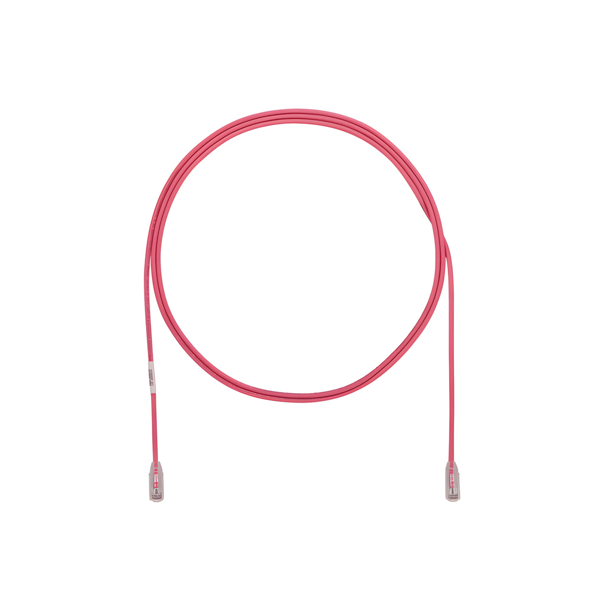 Cable de Parcheo TX6, UTP Cat6, Diámetro Reducido (28AWG), Color Rosa,