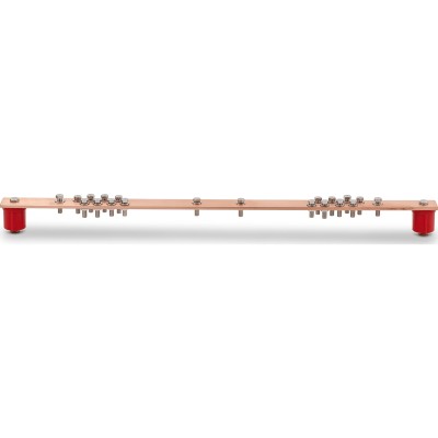 Barra Distribución Tierra Rack 19 in / Cobre 100% / 550A / Aisladores 