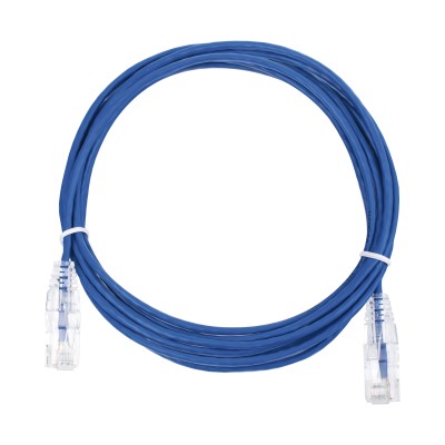 Cable de Parcheo Slim UTP Cat6 - 3 Metros (9.84 Pies) Azul Diámetro Re