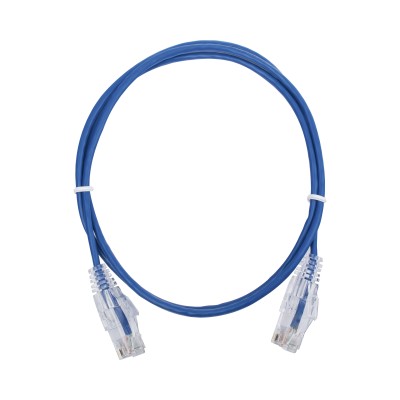 Cable de Parcheo Slim UTP Cat6 - 1 Metro (3.28 Pies), Azul, Diámetro R