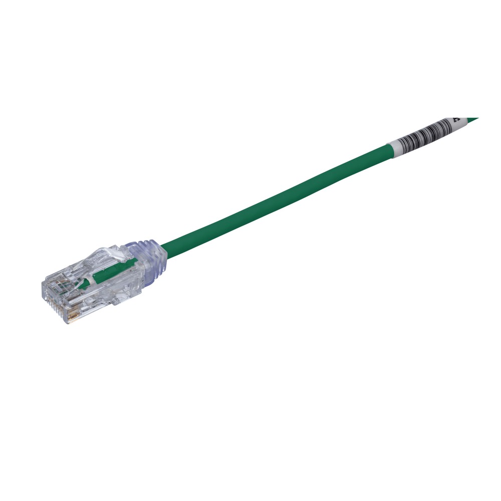 Cable de Parcheo TX6, UTP Cat6, Diámetro Reducido (28AWG), Color Verde