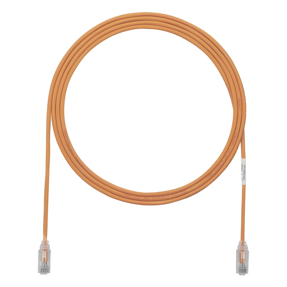 Cable de Parcheo TX6, UTP Cat6, Diámetro Reducido (28AWG), Color Naran