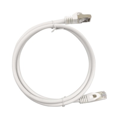 Patch Cord Cat6A 10G Blindado 2 Metros (6.56 Pies) Blanco