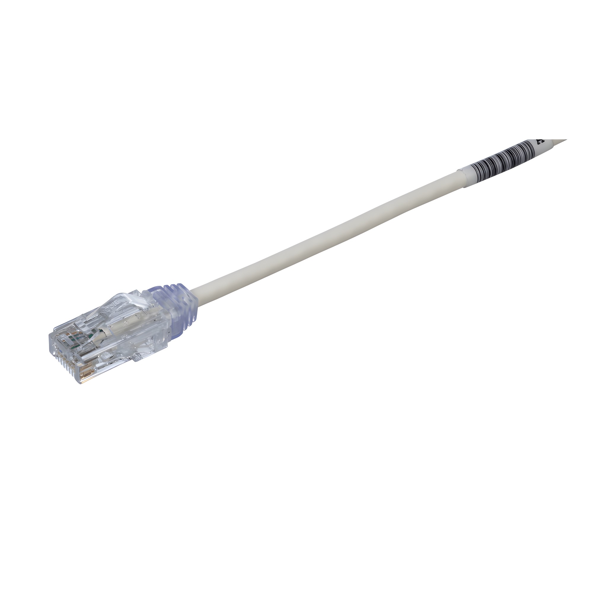 Cable de Parcheo TX6, UTP Cat6, Diámetro Reducido (28AWG), Color Blanc