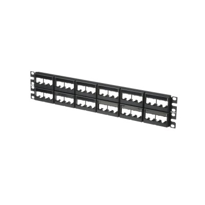 Panel de Parcheo Modular Mini-Com (Sin Conectores), Plano, Sin Blindaj
