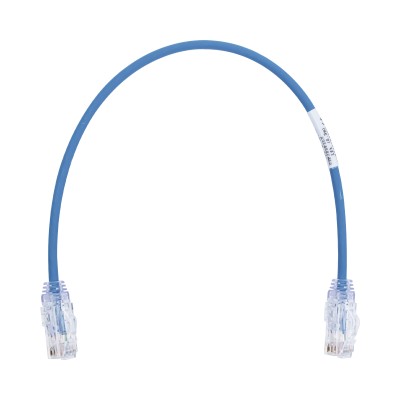 Cable de Parcheo TX6, UTP Cat6, Diámetro Reducido (28AWG), Color Azul,