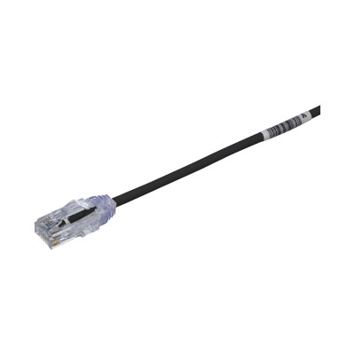Cable de Parcheo TX6, UTP Cat6, Diámetro Reducido (28AWG), Color Negro