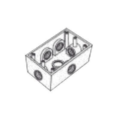 Caja Condulet FS de 3/4" (19.05 mm ) con seis bocas a prueba de intemp