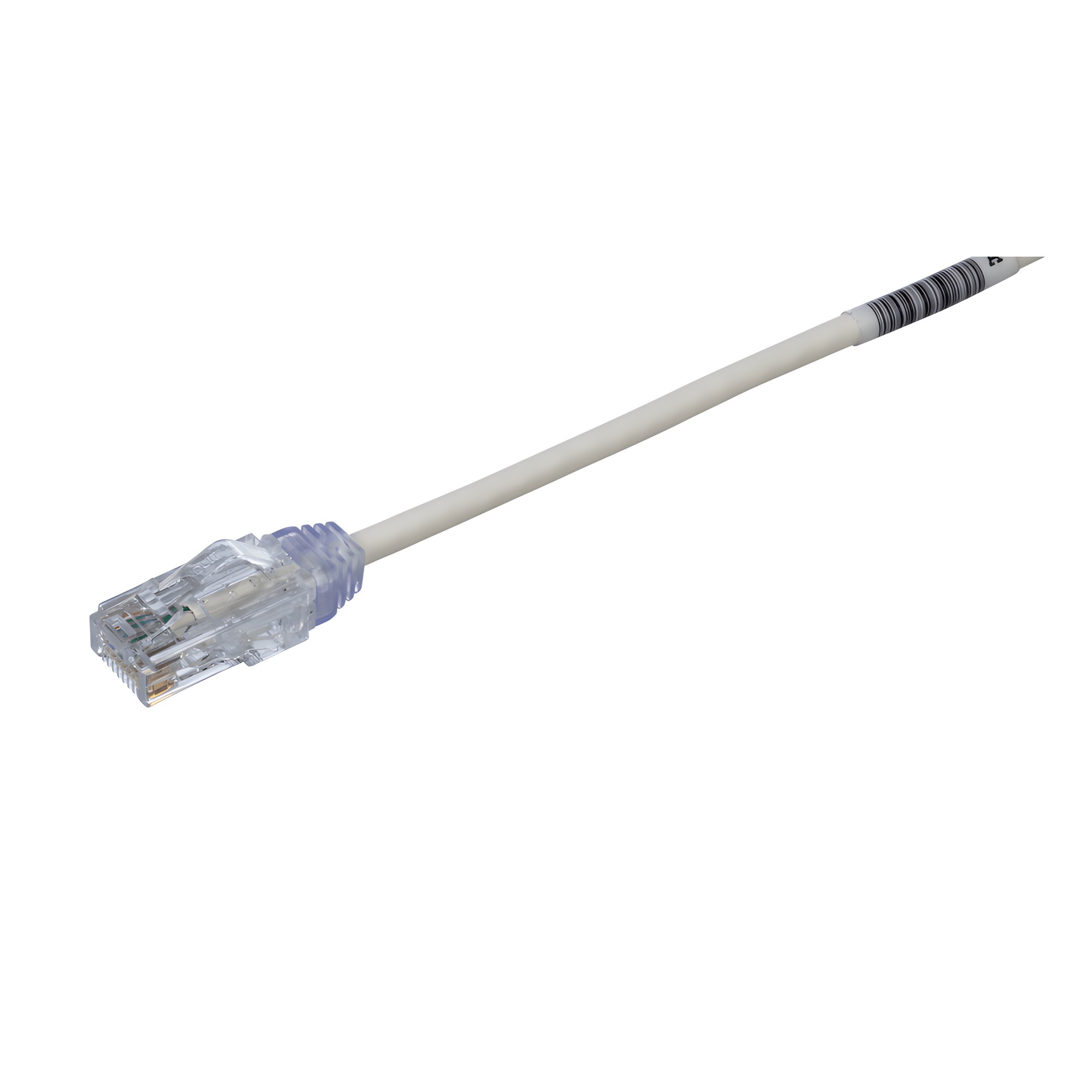 Cable de Parcheo TX6, UTP Cat6, Diámetro Reducido (28AWG), Color Blanc