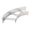Curva Horizontal de Aluminio de 90° Perfil Z / Peralte 3 1/4" / Ancho 