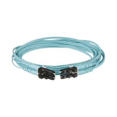 Jumper de Fibra Optica Multimodo 50/125 OM4, LC-LC Duplex, OFNR (Riser