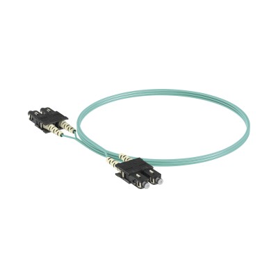 Jumper de Fibra Optica Multimodo 50/125 OM3, SC-SC Duplex, OFNR (Riser