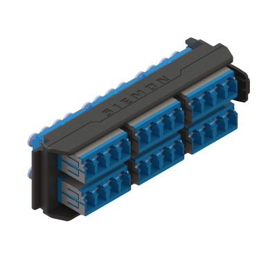 Placa Acopladora LightVerse, 12 Conectores Dúplex LC/UPC, Acepta hasta