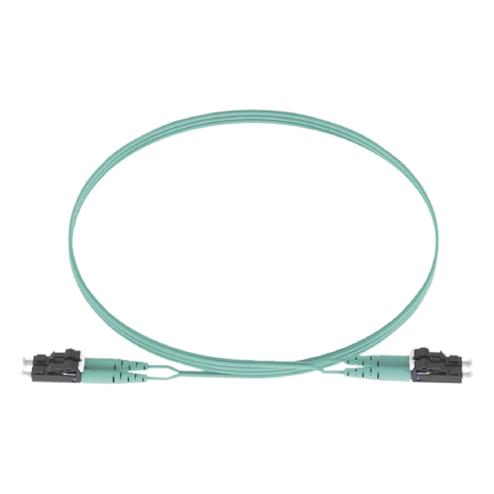 Jumper de Fibra Optica Multimodo 50/125 OM3, LC-LC Duplex, OFNR (Riser