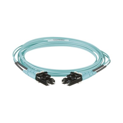 Jumper de Fibra Optica Multimodo 50/125 OM3, LC-LC Duplex, OFNR (Riser