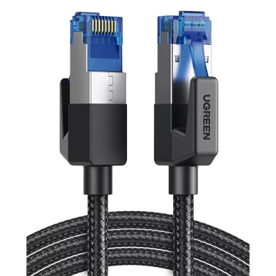 Cable Ethernet Cat8 CLASS F/FTP Redondo con Malla de Nylon 2 Metros (6