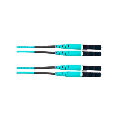 Jumper de Fibra Óptica Multimodo 50/125 OM4, LC-LC Duplex, OFNR (Riser