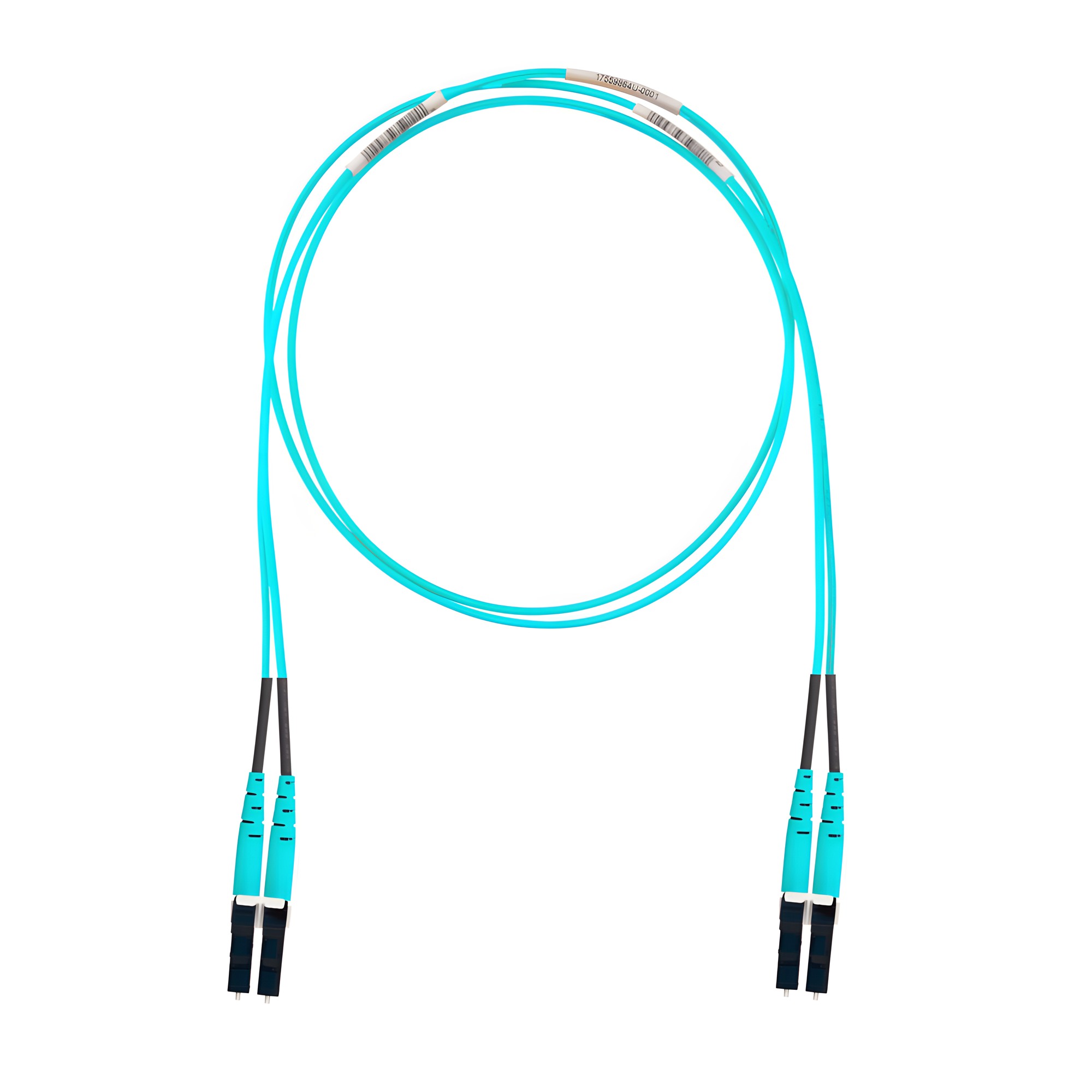 Jumper de Fibra Optica Multimodo 50/125 OM4, LC-LC Duplex, OFNR (Riser