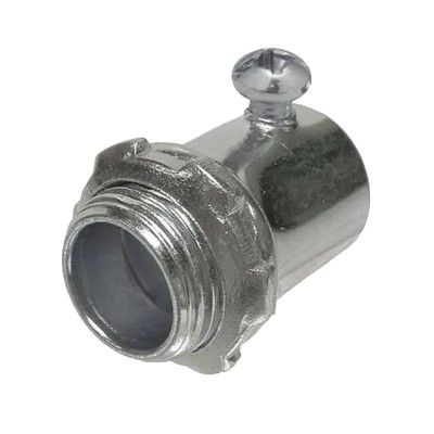 Conector de 3/4" (19 mm) para Pared Delgada con Tornillo.