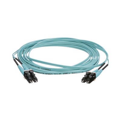 Jumper de Fibra Óptica Multimodo 50/125 OM4, LC-LC Duplex, OFNR (Riser