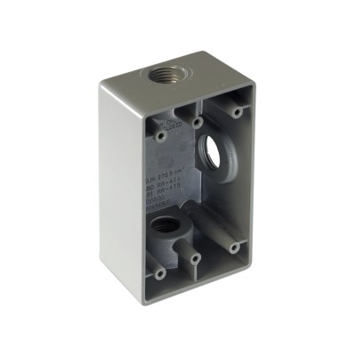 Caja Condulet FS de 1" ( 25.4 mm) con tres bocas a prueba de intemperi