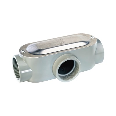Caja Condulet Tipo: T de 1" (25.4 mm). Incluye tapa y Tornillos.