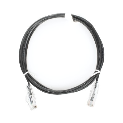 Cable de Parcheo Slim UTP Cat6 - 1.5 Metros (4.92 Pies) Negro Diámetro