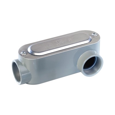 Caja Oval Roscada tipo LL de 1/2" (12.7 mm) / Incluye tapa y tornillos