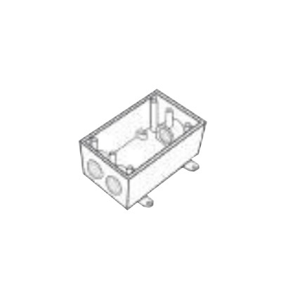 Caja Condulet FS de 1/2" ( 12.7mm) con tres bocas a prueba de intemper