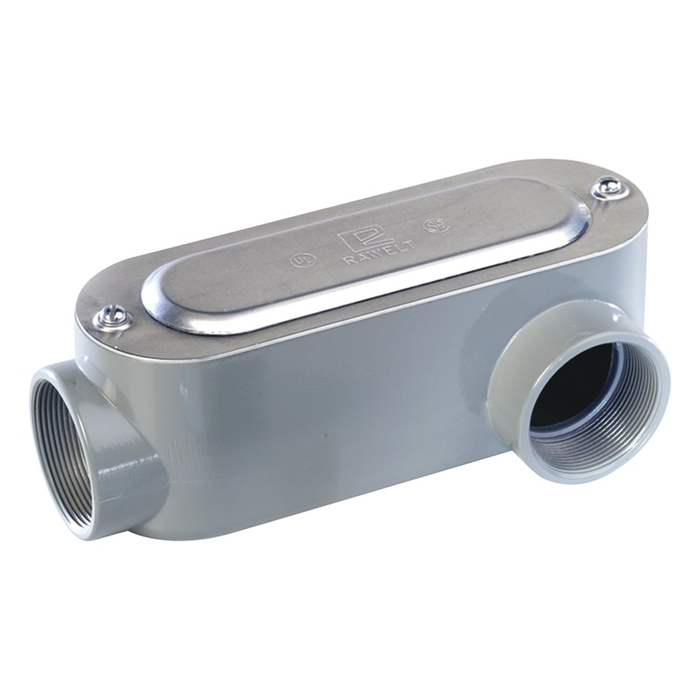 Caja Oval Roscada tipo LL de 3" larga (76.2  mm) / Incluye tapa y torn