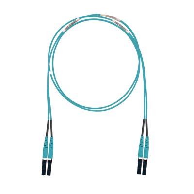 Jumper de Fibra Optica Multimodo 50/125 OM3, LC-LC Duplex, LSZH (Cero 
