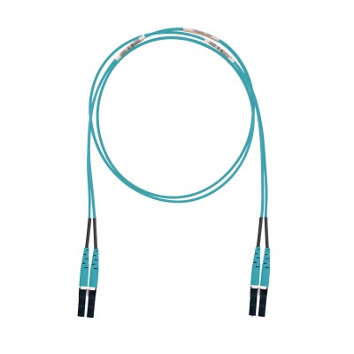 Jumper de Fibra Optica Multimodo 50/125 OM3, LC-LC Duplex, LSZH (Cero 