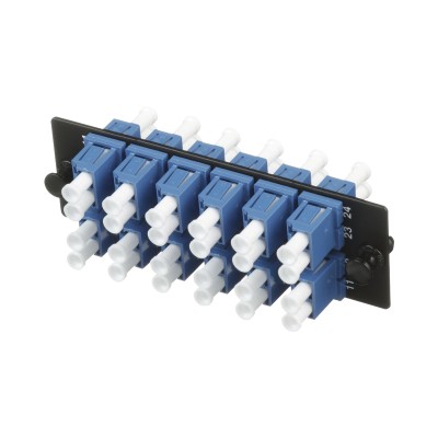 Placa Acopladora de Fibra Optica FAP, Con 12 Conectores LC Duplex (24 