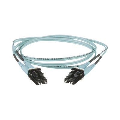 Jumper de Fibra Optica Multimodo 50/125 OM3, LC-LC Duplex, OFNR (Riser