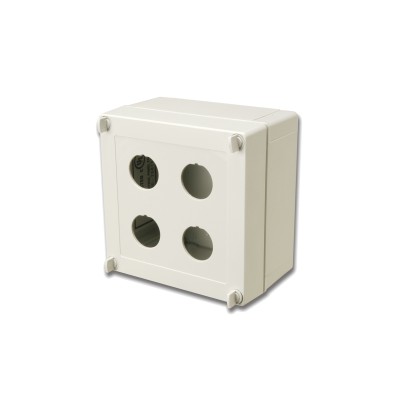Caja industrial de conexión (Ruggedized), de 4 puertos de cobre o fibr