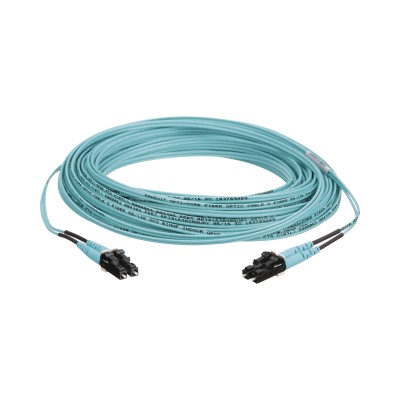 Jumper de Fibra Optica Multimodo 50/125 OM3, LC-LC Duplex, OFNR (Riser