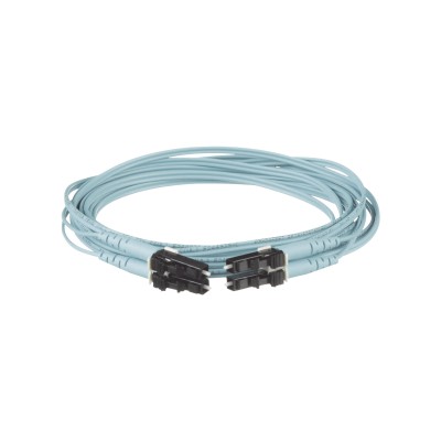 Jumper de Fibra Optica Multimodo 50/125 OM3, LC-LC Duplex, OFNR (Riser