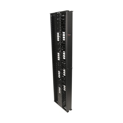 Organizador RouteIT Vertical Doble de 45UR,  Fabricado en Acero Lamina