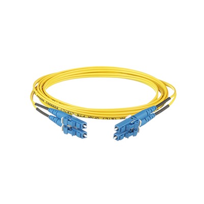 Jumper de Fibra Optica Monomodo 9/125 OS2, LC-LC Duplex, OFNR (Riser),