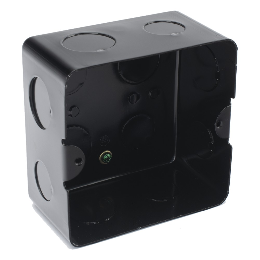 Caja de Registro de Acero Galvanizado, 10x10 cm (3.94x3.94 Pulgadas), 