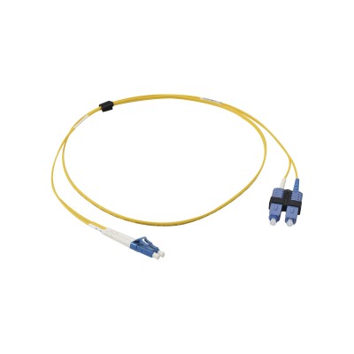 Jumper de Fibra Óptica Monomodo (OS2), XGLO, Riser, LC/UPC-SC/UPC Dupl